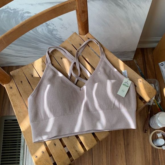 aerie Other - Aerie seamless strappy padded bralette